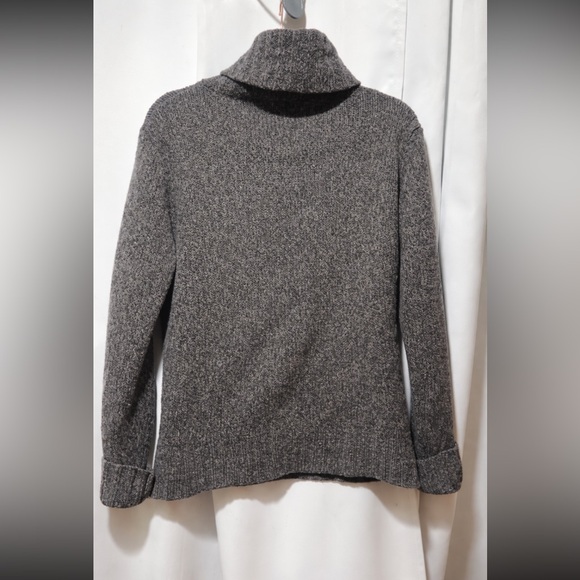 Sutton Studio Merino Wool Turtleneck Sweater Gray Size L Bloomingdale’s - Picture 7 of 8